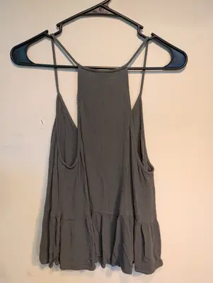 Salt//Mud Logo Green Sleeveless Blouse — view 2