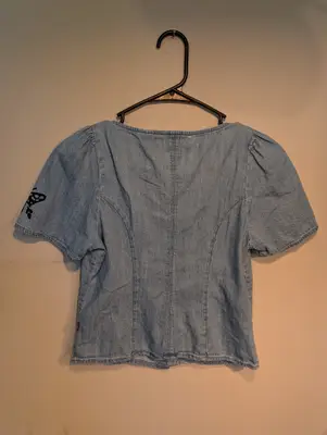 Salt//Mud Logo Denim Top — view 2