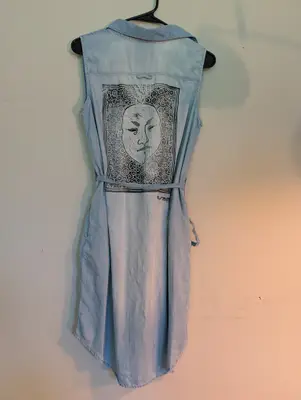 Salt//Mud Void.1 Denim Dress — view 2