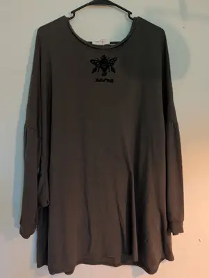 Salt//Mud Harpy Green Sweatshirt (3XL) — view 2