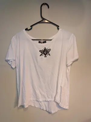 Salt//Mud Swallowtail White Tshirt — view 2