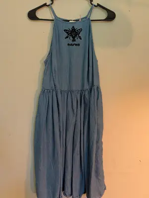 Salt//Mud Logo Denim Dress — view 1
