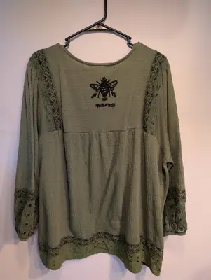 Salt//Mud Logo BOHO Blouse — view 1