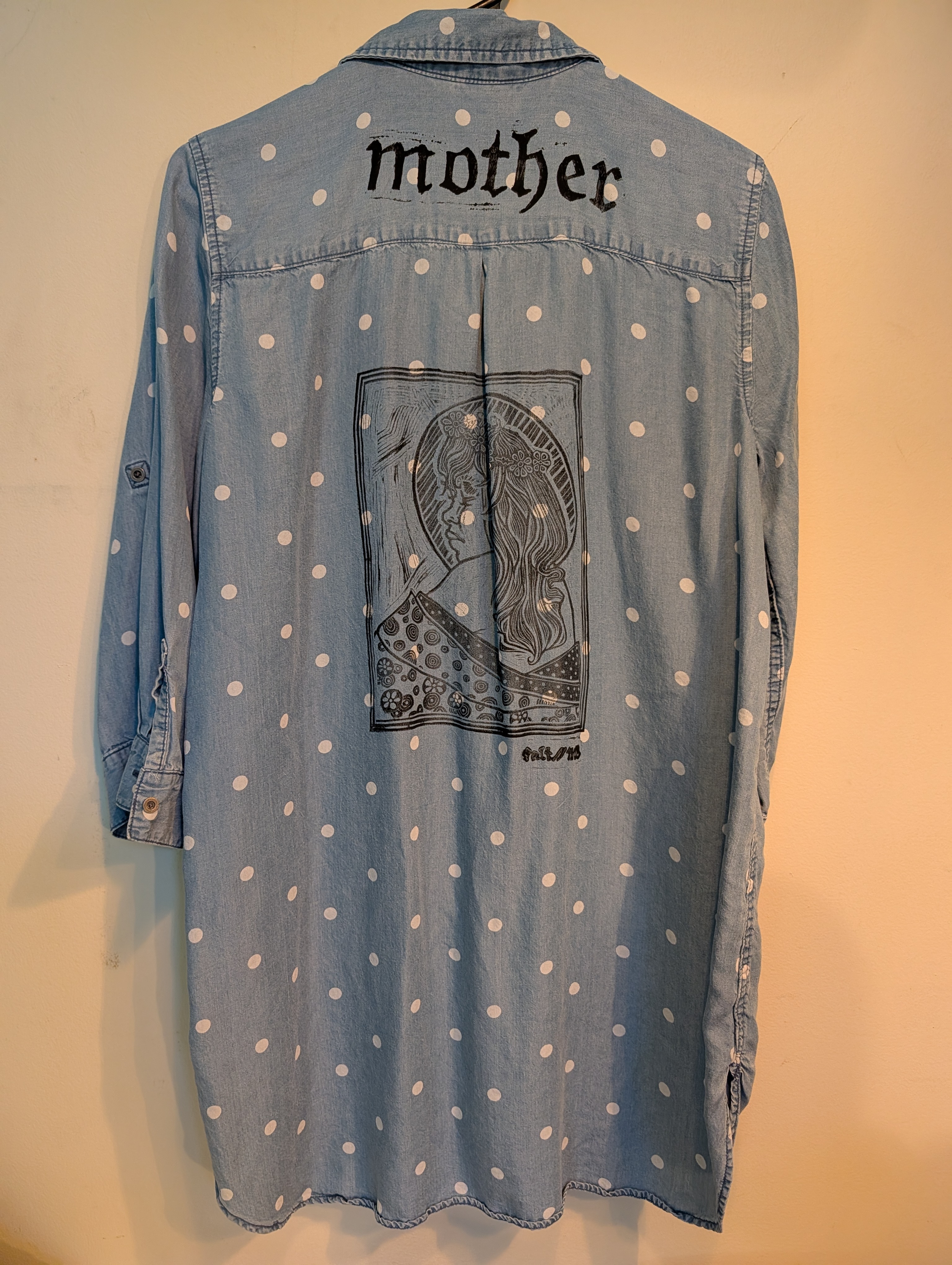 Salt//Mud Mother & Flower Child Polka Dot Buttonup — Belmont Batcave
