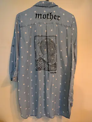 Salt//Mud Mother & Flower Child Polka Dot Buttonup — view 1