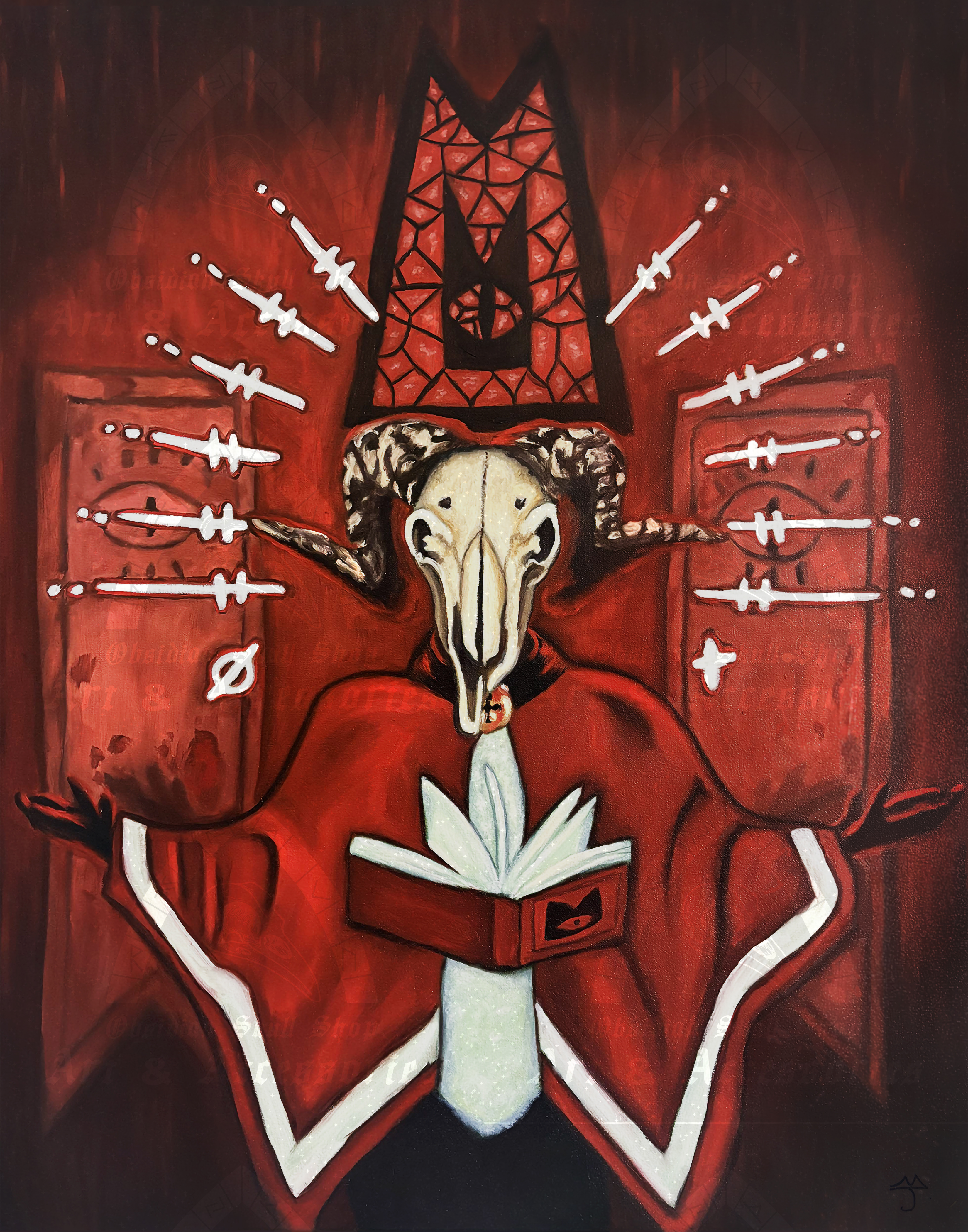 Cult of The Ram 11 x 14 Art Print — Belmont Batcave