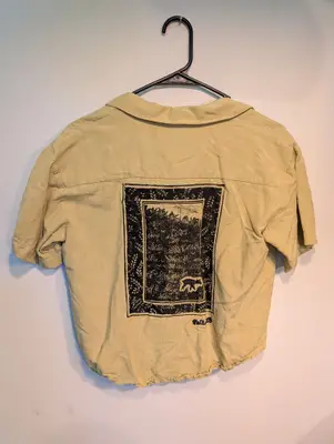 Salt//Mud Deer Field Cropped Buttonup — view 1