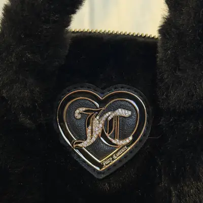 Juicy Couture Faux Black Fur Handbag - view 3