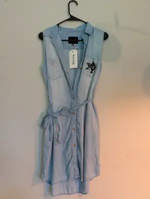 Salt//Mud Void.1 Denim Dress — view 1