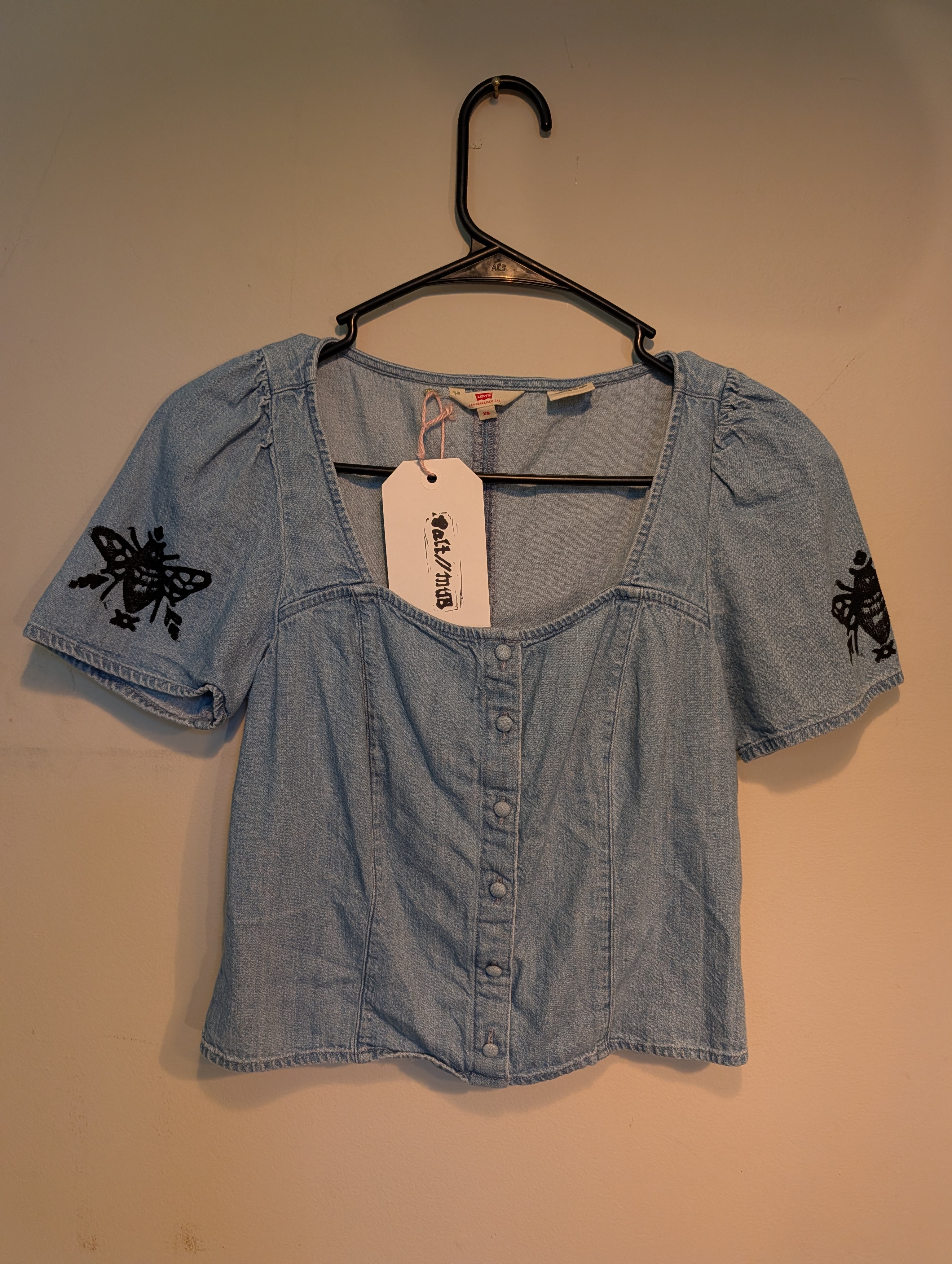 Salt//Mud Logo Denim Top — Belmont Batcave