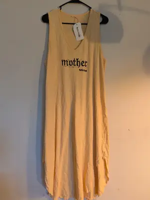 Salt//Mud Mother+Evil Eye Yellow Long Dress — view 1