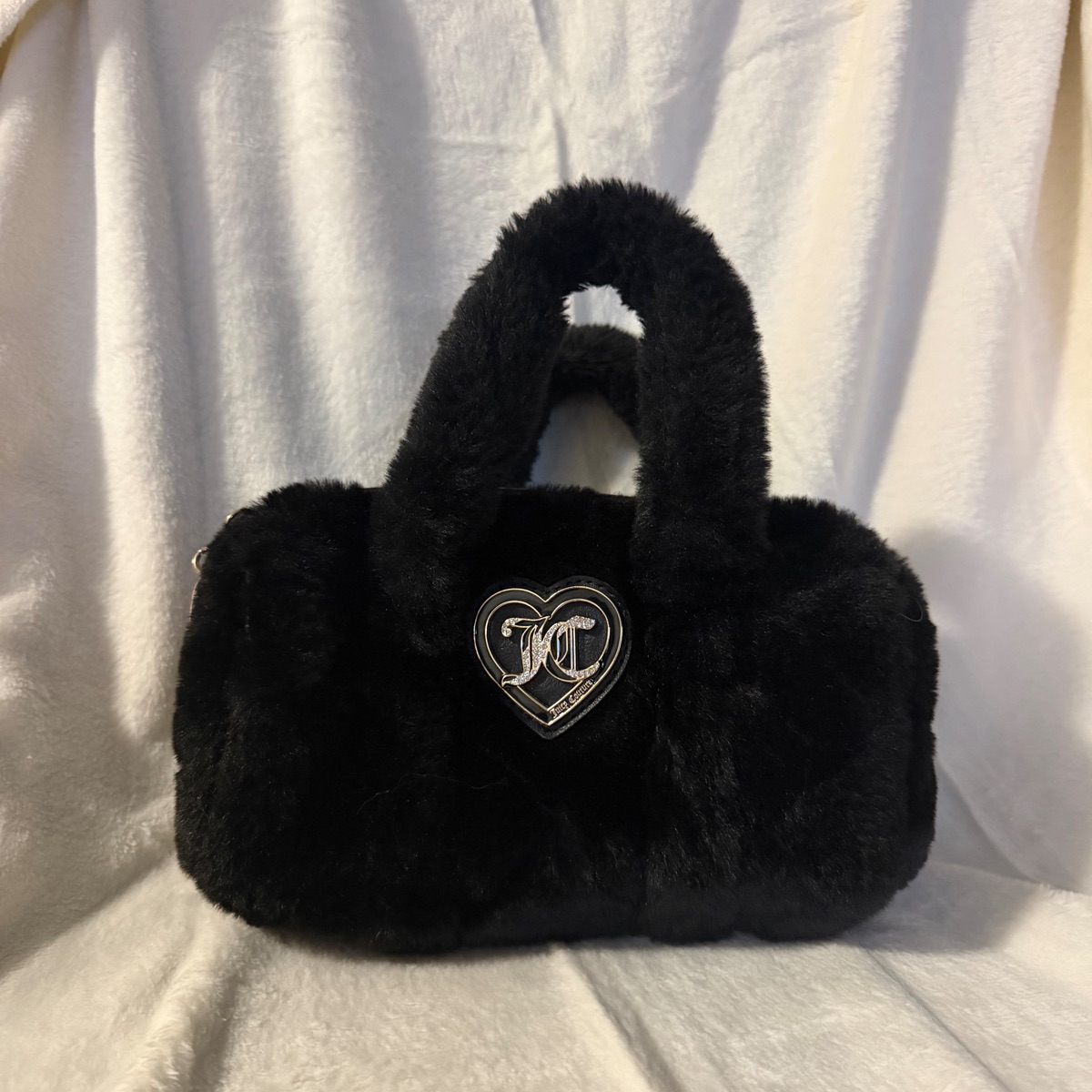 Juicy Couture Faux Black Fur Handbag - Belmont Batcave