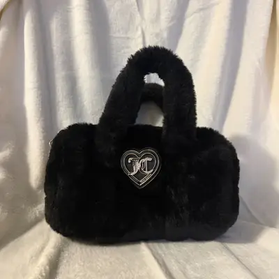 Juicy Couture Faux Black Fur Handbag - view 1