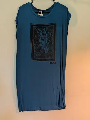 Salt//Mud Void.3 Blue Tshirt Dress — view 1