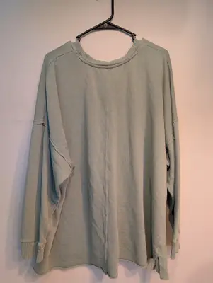 Salt//Mud Hell or Highwater Green Sweatshirt — view 2