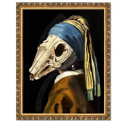 Skull With A Pearl 11 x 14 Art Print — view 1