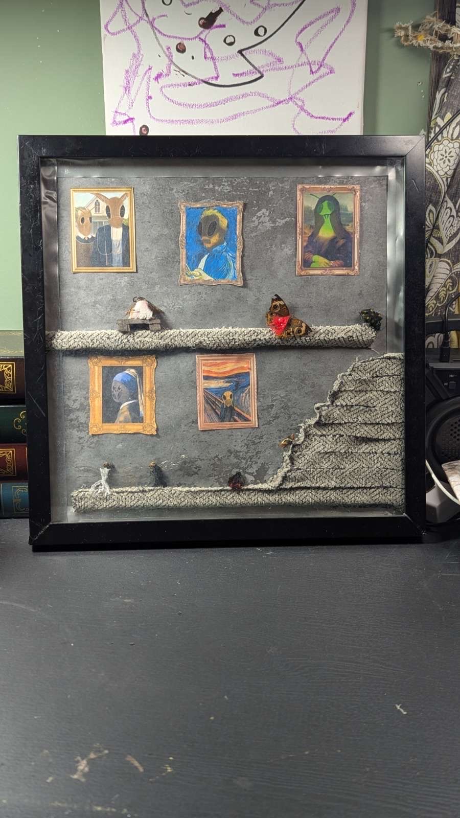 Buseum display — Belmont Batcave