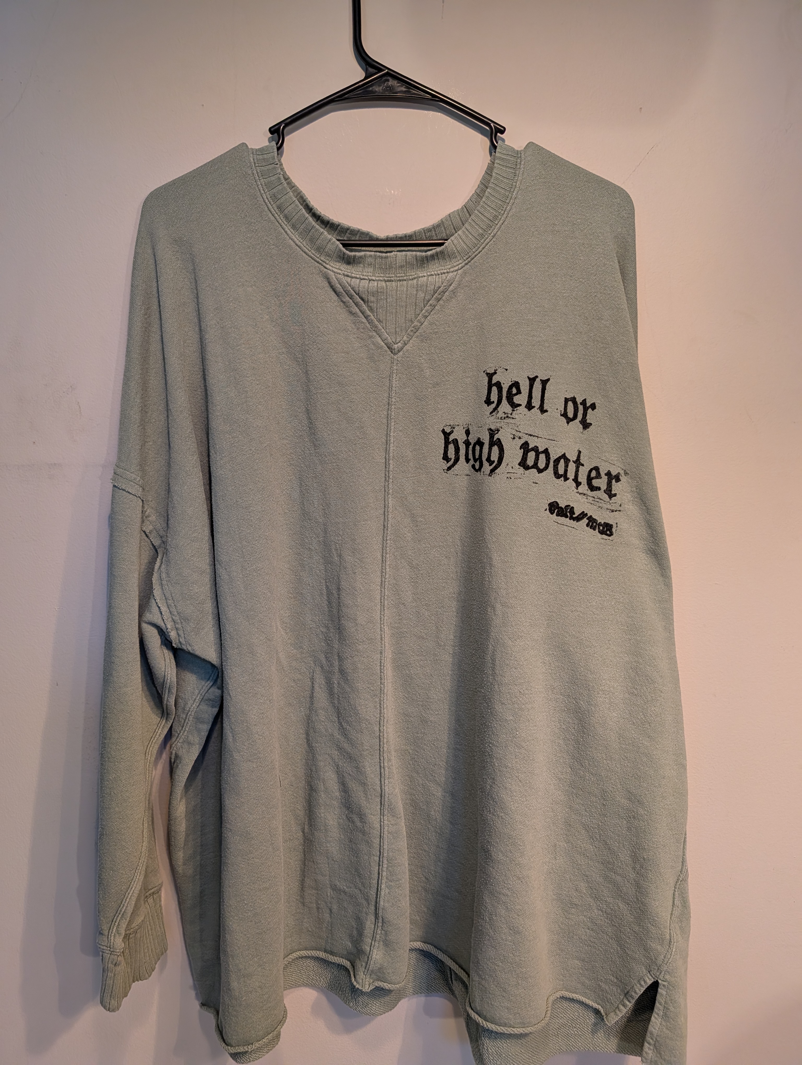 Salt//Mud Hell or Highwater Green Sweatshirt — Belmont Batcave