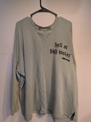 Salt//Mud Hell or Highwater Green Sweatshirt — view 1