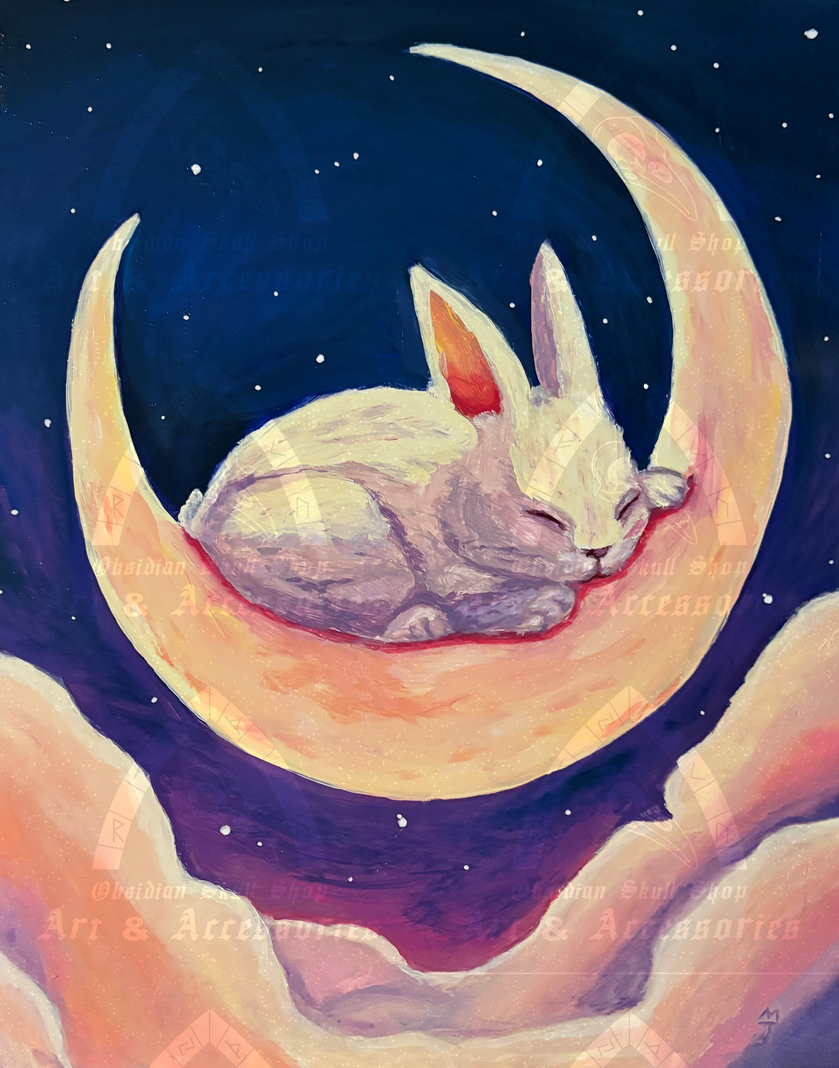 Lunar Lullaby 11 x 14 Art Print — Belmont Batcave