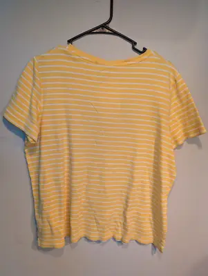 Salt//Mud Fae Yellow Striped Tshirt — view 2