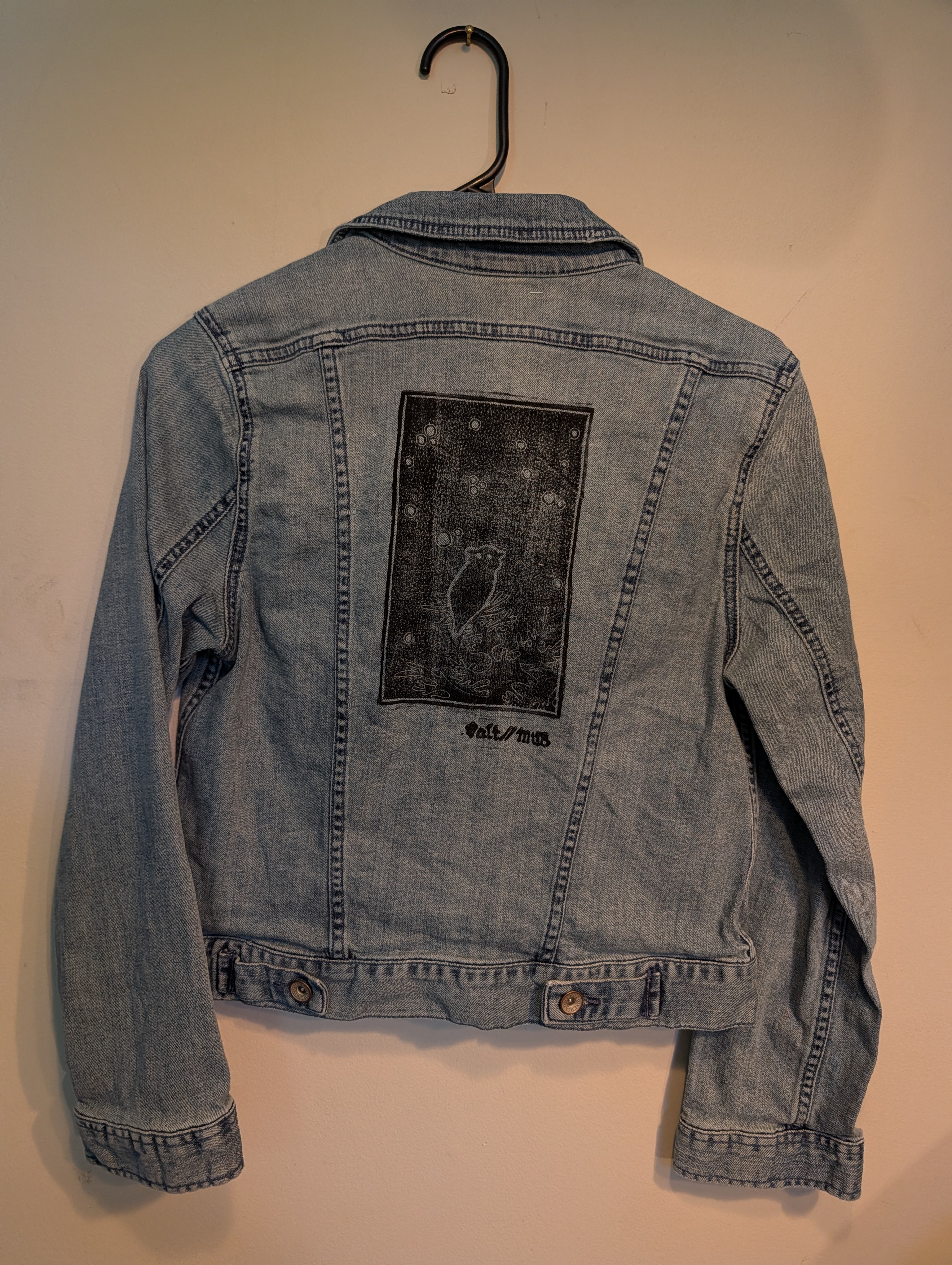 Salt//Mud Great Horned Owl Jean Jacket — Belmont Batcave
