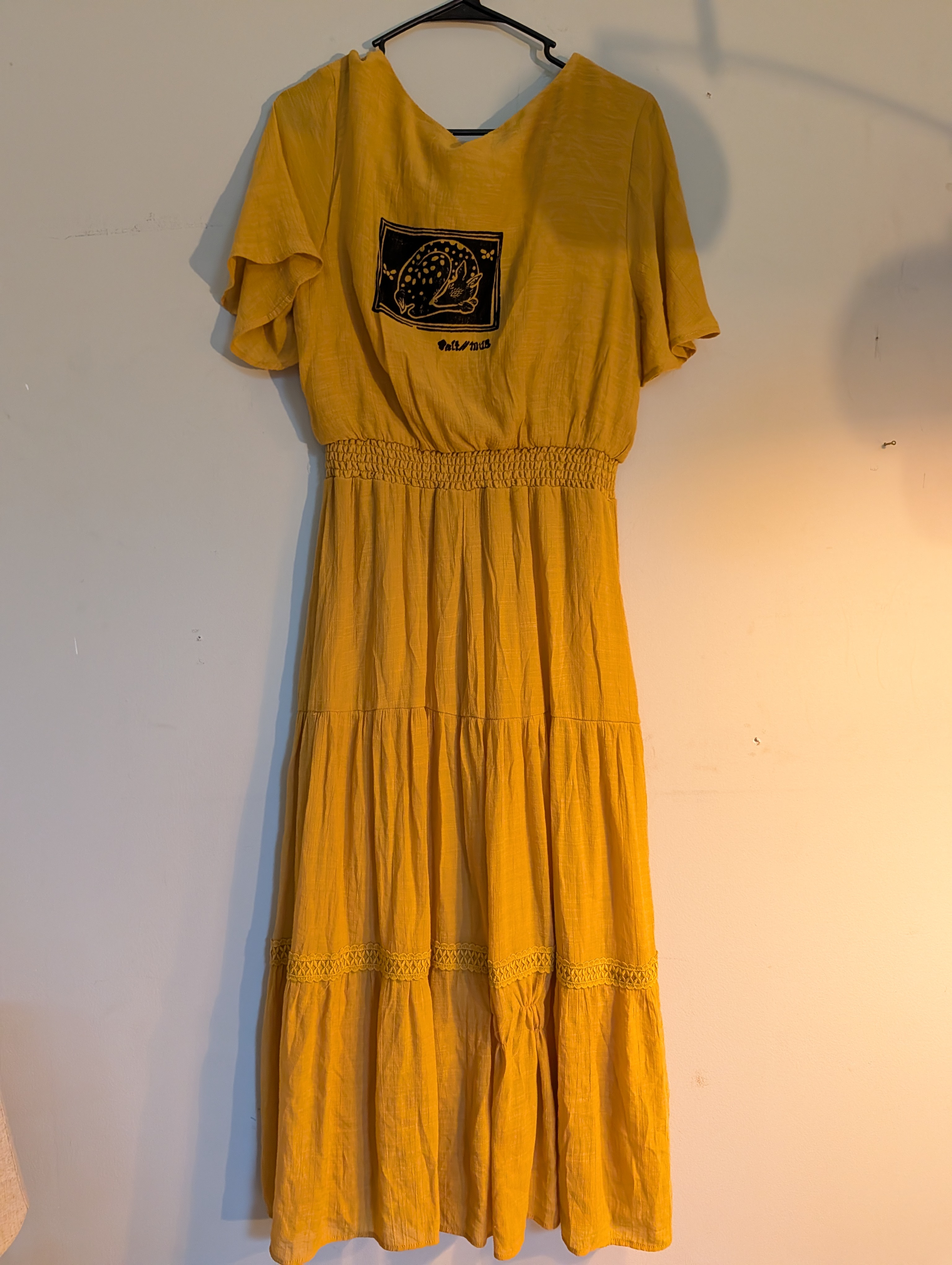 Salt//Mud Fawn Mustard BOHO Dress — Belmont Batcave
